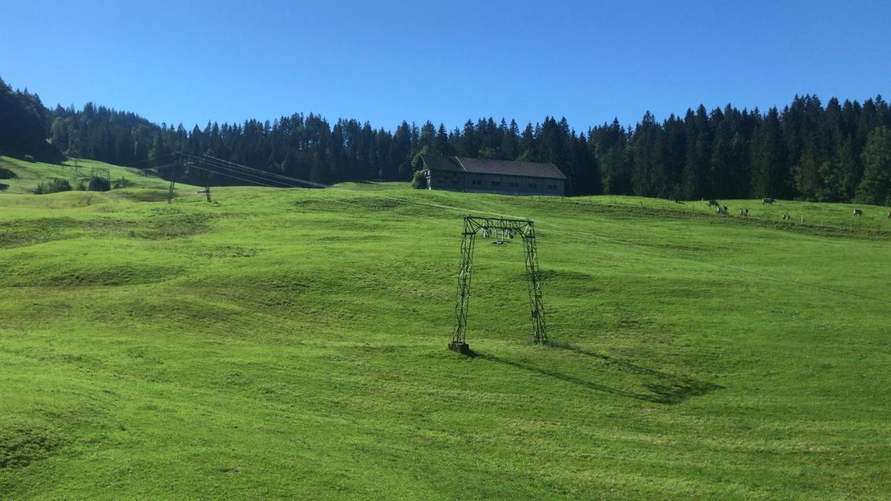Kleine Ferienwohnung Am Rande Der Wildnis Sibratsgfäll Buitenkant foto