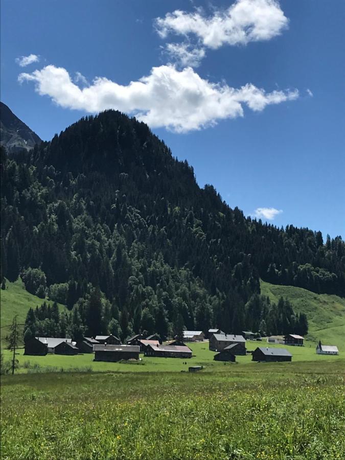 Kleine Ferienwohnung Am Rande Der Wildnis Sibratsgfäll Buitenkant foto