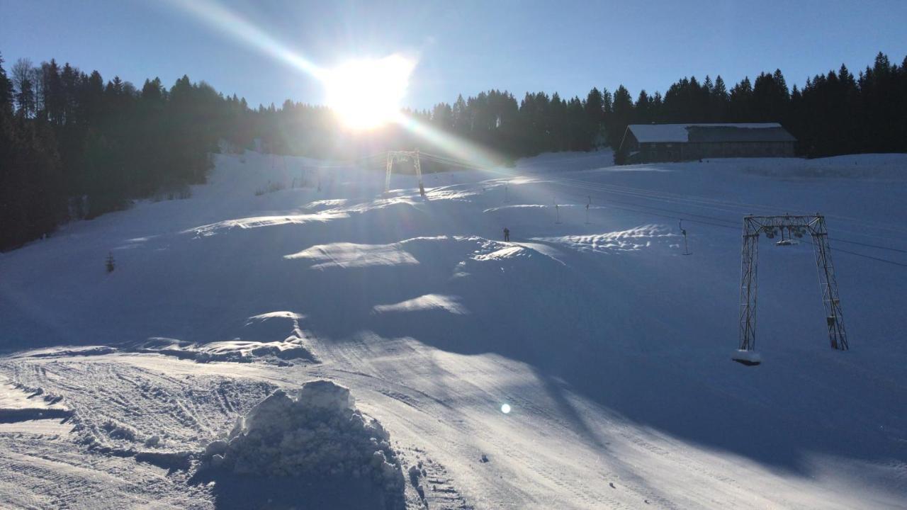 Kleine Ferienwohnung Am Rande Der Wildnis Sibratsgfäll Buitenkant foto
