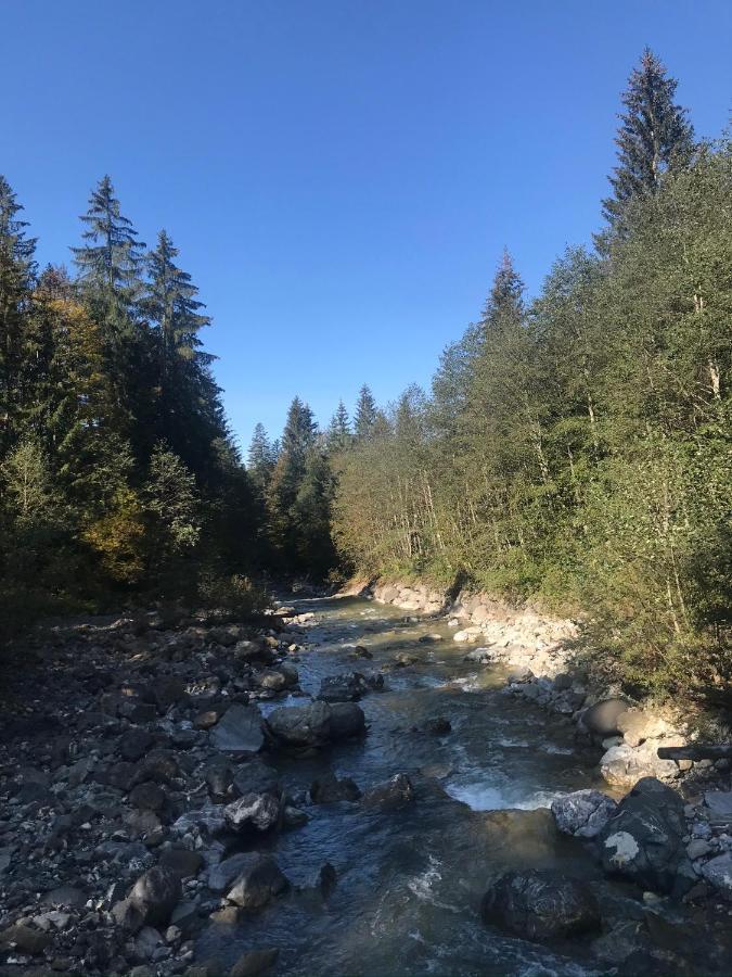 Kleine Ferienwohnung Am Rande Der Wildnis Sibratsgfäll Buitenkant foto